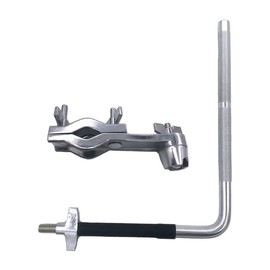 TUOREN Rhythm Watch Drums Metronome Mount Holder Drum Set Mounting Clamp with L-shaped Mount Rod for RW200 Rhythm Watch Percussion Instrument Accessory