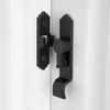 INIRET 2 Packs 90 Degree Black Barn Door Lock, Flip