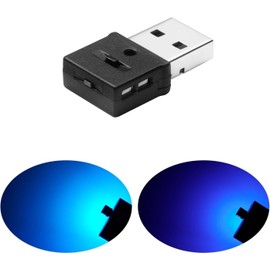 LEBUBU USB Light, LED, Car Use, Type-A, 8 Colors, Memory Function, Automatic Lighting, Dimming, Ambient Light, Ambient Light, Ambient Light, RGB USB Power, Illumination, Mini Light, Small,