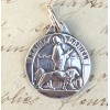 St Daniel Small Medal - Sterling Silver Antique Replica