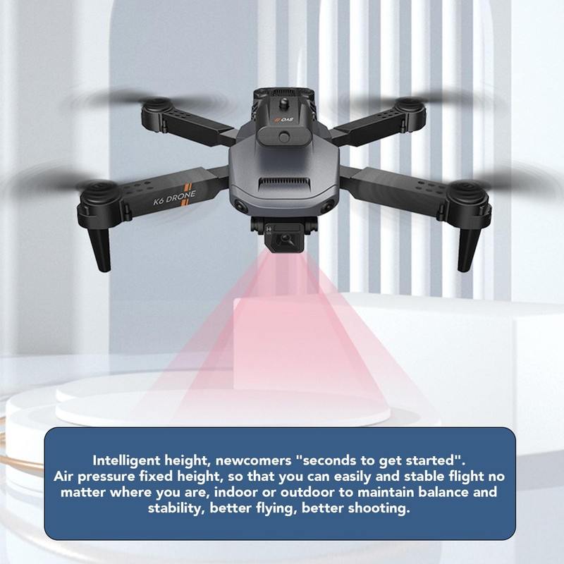 4K HD Dual Camera Quadcopter with 50x Zoom, Obstacle Avoidance,