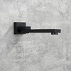DEOLER Tub Spout, Matte Black 1/2 NPT Thread Square Tub