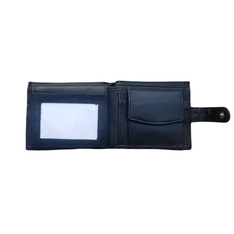 Masonic Logo Anti RFID Theft Wallet Black Soft Leather Large