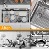 Large Sink Protector for Kitchen Sink,Metal Sink Rack 28.8" X