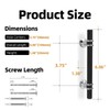 KOMOTIA 10 Pack 3-3/4 Inch Cabinet Pulls knurled Matte Black