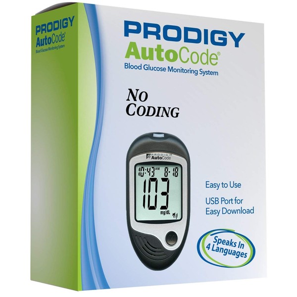 Prodigy - 38484051850 Autocode Talking Blood Glucose Monitoring Meter Prodigy Autocodelack
