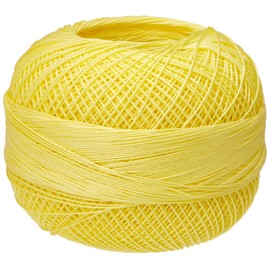 Handy Hands Lizbeth Premium Cotton Thread, Size 40, Lemon Light
