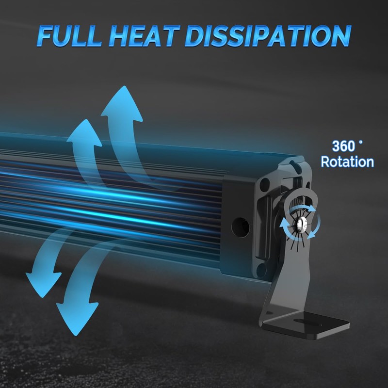 Rigidhorse 32 Inch LED Light Bar 300W Double Row Flood