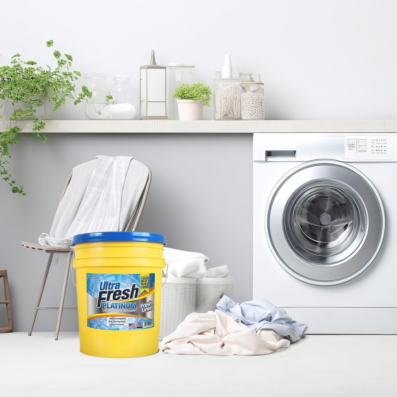 Ultra Fresh 5 Gallon Platinum Liquid Laundry Detergent Washing Soap