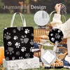 WAITPI Cute Dog Paw Mom Canvas Tote Bag Gifts for