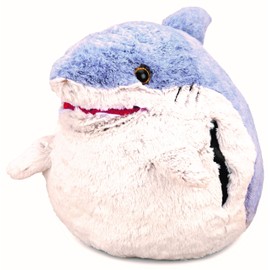 COZY NOXXIEZ Plush Hand Warmer Toys - Wildlife Animals - Childrens Cute Pillows, Fluffy Soft Plushies, Reusable Animal Cushion Presents for Girls, Boys, Babies (Shark)