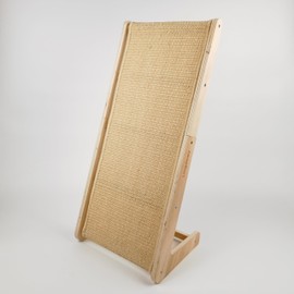 Lingdewy Sisal Cat Scratcher, 27.56" L Shaped Cat Scratching Board, Wall Scratchers for Indoor Cats, Durable Cat Scratch Furniture Protector