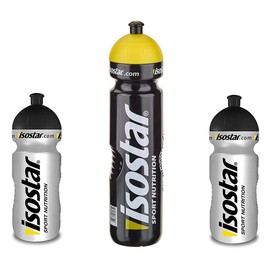 Isostar Sports Water Bottle 500-650 ml + 1000 ml - BPA-Free - Water Bottle for Running, Cycling, Gym, Hiking - Practical and Leak-proof Push & Pull Closure