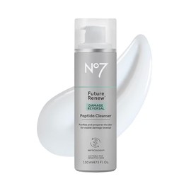 No7 Future Renew Damage Reversal Peptide Gentle Face Cleanser​ - Anti-Aging Face Wash to Help Visibly Remove Impurities for Smoother, Nourished Skin - Fragrance-Free Formula (5 Fl Oz)