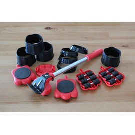 Furniture Moving & Lifting Tool Set, Movers with 360° Swivel Wheels, Lifter for Bed, Sofa, Heavy Appliances, Home & Professional Use, Supports Upto 600 lbs NOT Suitable for Carpets (13)