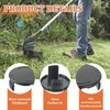JAMHER Pack of 2 Lawn Trimmer Spool Cap, Cordless Lawnmower