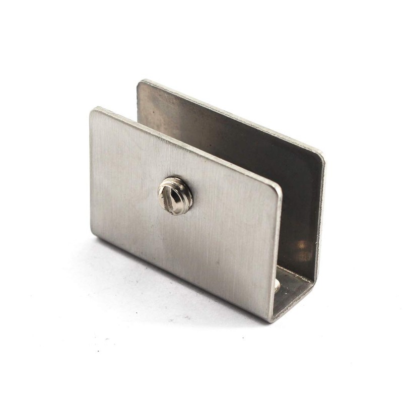 Glass Clamp Bracket 6-10mm Stainless Steel Glass Shelf Clips Wall