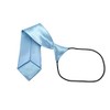 Kids Satin Solid Plain Colour Elasticated Tie (Baby Blue)