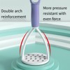Green Manual Silicone Potato Masher,Mini Potato Masher Fruit and Vegetable