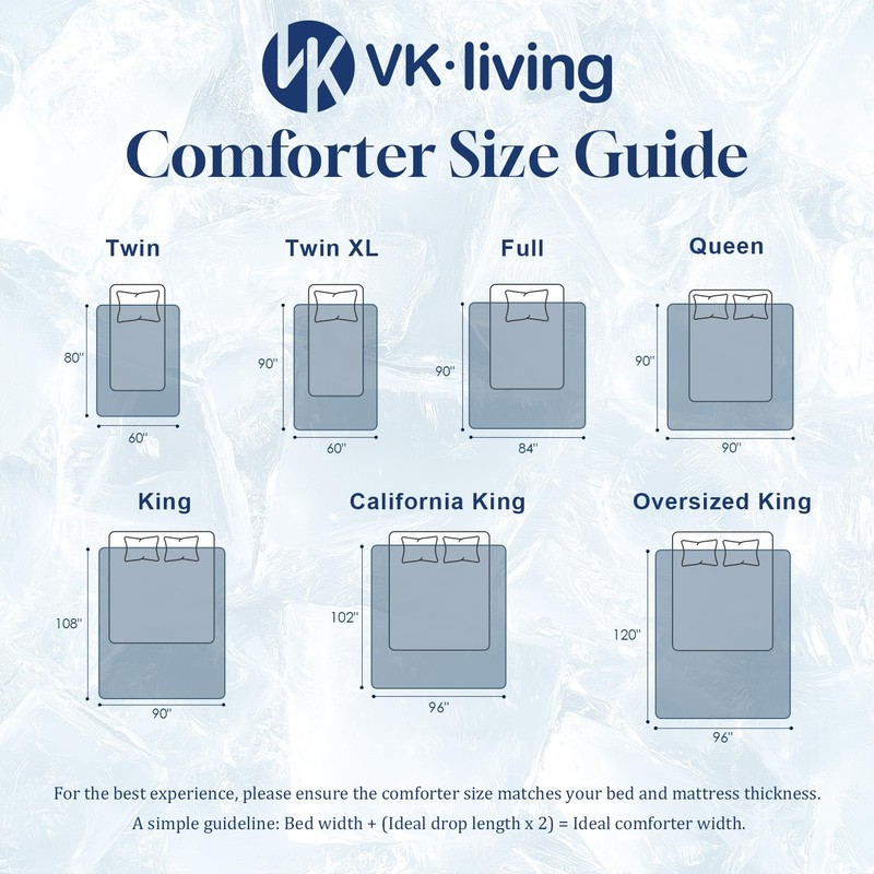 VK VK·LIVING Cooling Comforter King Size, Summer Cooling Blanket for