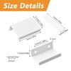MOROBOR 8 Pack Finger Edge Pull, Self-Stick Instant Cabinet Drawer