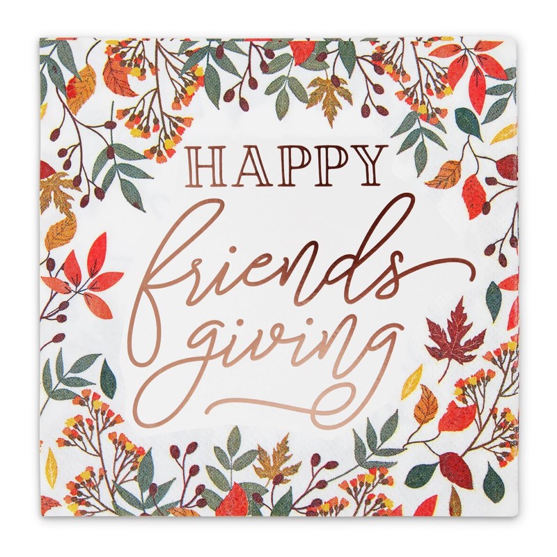 Sparkle and Bash 50-Pack Friendsgiving Paper - 5 x 5