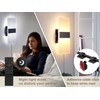 Plug in Wall Sconce with Remote Control, 3000K-6500K Stepless Color