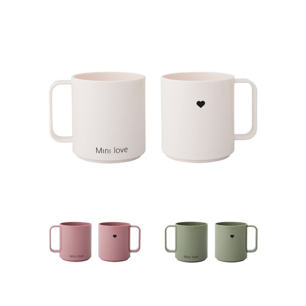 Design Letters MINI Tritan Trinkglas für Baby und Kinder weiß