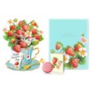 Airpark Paper Pop UP Cards, Strawberry Paper Flower Bouquet Greeting
