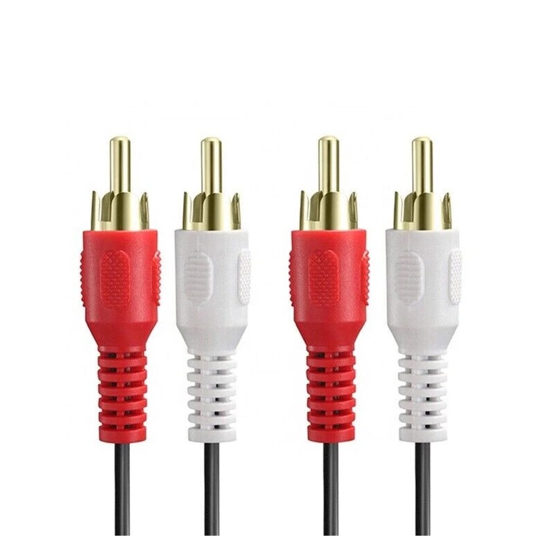 Universal 2 RCA to 2 RCA RCA Cable, Male Stereo