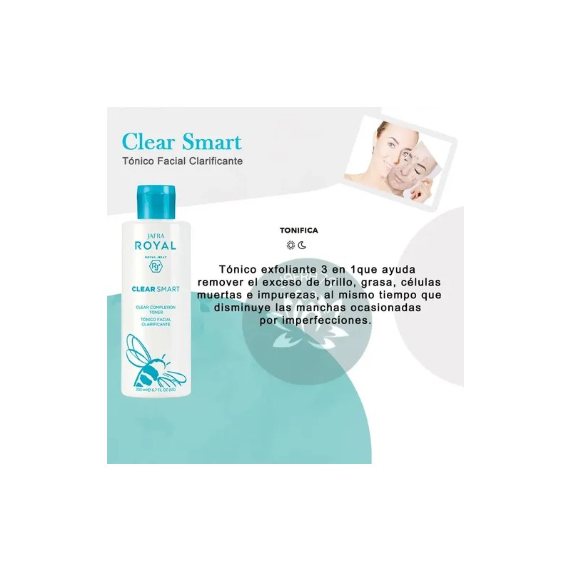 Tonico Facial Matificante Jafra Clear Smart Cutis Graso Acne