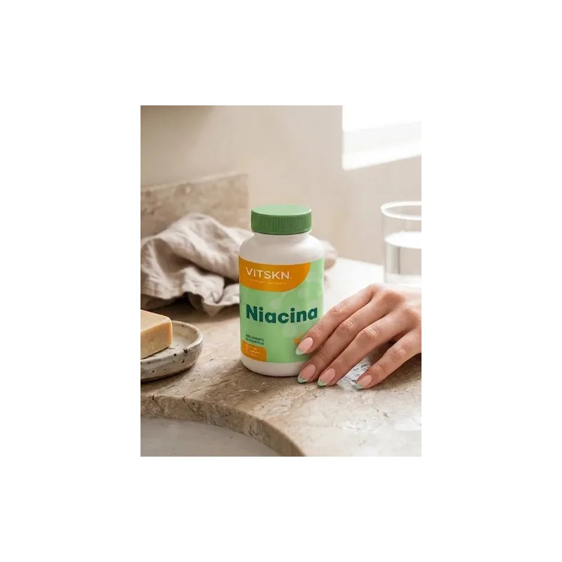 Niacina Vitamina B3 Súper Premium Vit Skn 60 Cápsulas Sabor