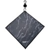 OMGolf, Golf Towel Microfiber with Retractable Carabiner Reel, Steel Wire,