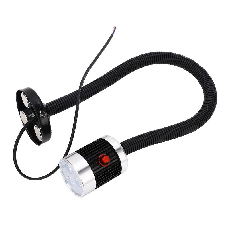 Round Magnetic Base Gooseneck Light Industrial LED CNC Machine Tool