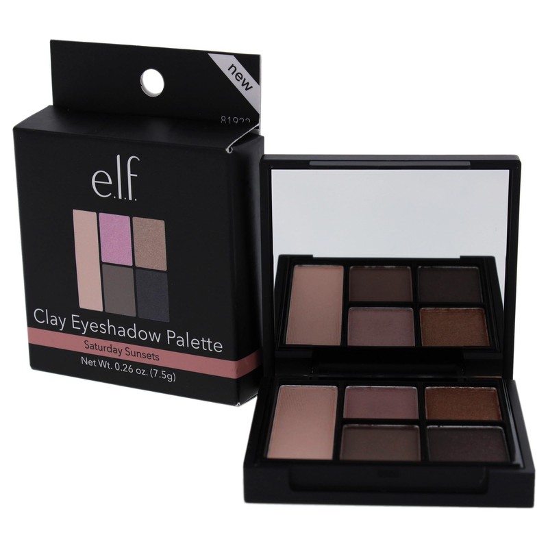 e.l.f. Cosmetics Clay Eyeshadow Palette, Saturday Sunset