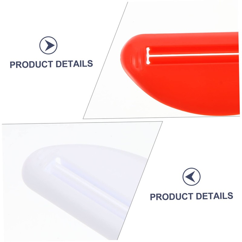 Mobestech 3sets Plastic Toothpaste Squeezer Reusable Dispenser for Makeup Cosmetics