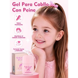LUHI Barra de Cera para el Cabello,Gel Para Cabllo Con Peine, Gel para Cabello Mujer, No Grasosa, Sin Residuos,Cera de peinado suave y lisa para cabello encrespado y con frizz.