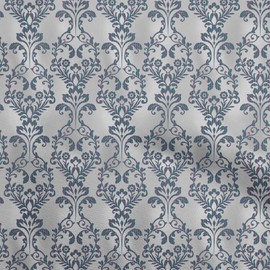 oneOone Velvet Gray2 Fabric Damask Quilting Supplies Print Sewing Fabric by The Yard 58 Inch Wide
