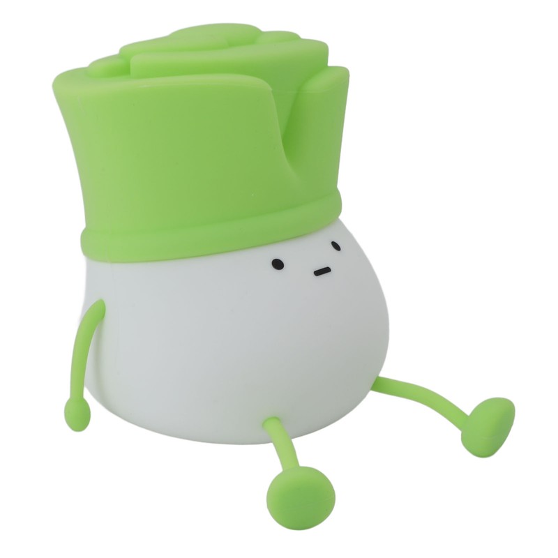 Cute LED Night Light Tap Control Rechargeable 1.5W Decorative Scallion