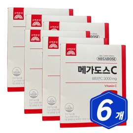 Korea Eundan Megadose C Vitamin C 3000 60 sachets x 6 Antioxidants Need to protect cells from harmful oxygen Vitamin C Zinc / 고려은단 메가도스C 비타민C 3000 60포 x 6개 항산화 유해산소 세포 보호 필요 비타민씨 아연