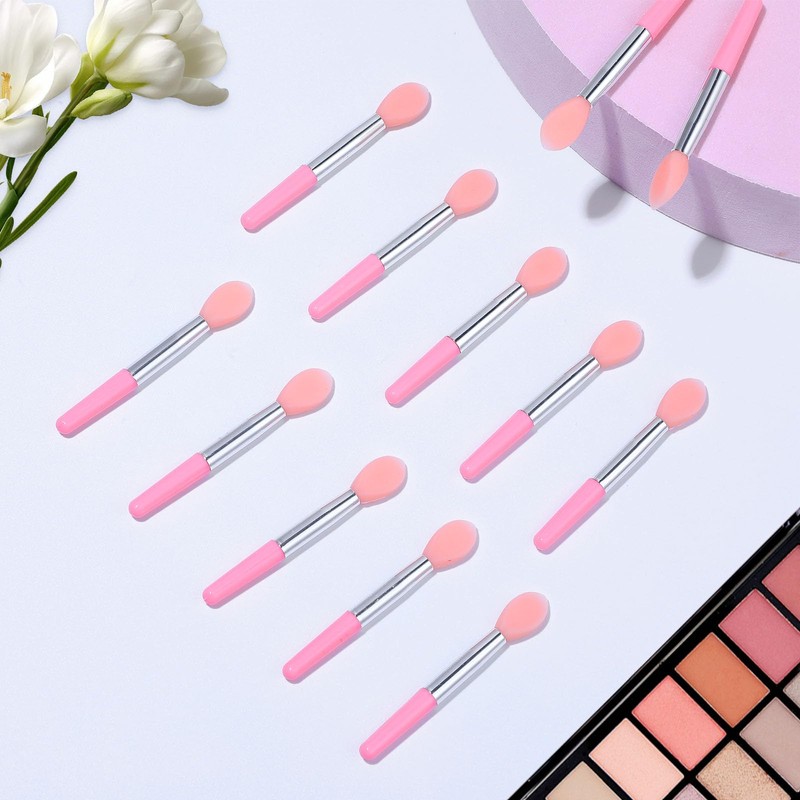 Silicone Lip Brush, 50 Pcs Reusable Lipstick Applicator Wands Silicone
