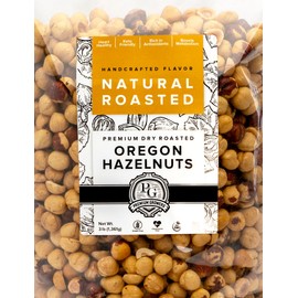 Oregon Farm To Table - Hazelnuts from Premium Growers - Dry Roasted - Kosher Certified (3lb, Natural Roasted)
