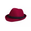 Oktoberfest Alpine Fedora Hat - Red Wool - Nice, High