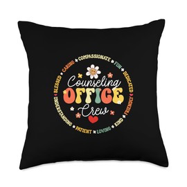 Counseling Office Crew Appreciation Week Back to School Throw Pillow