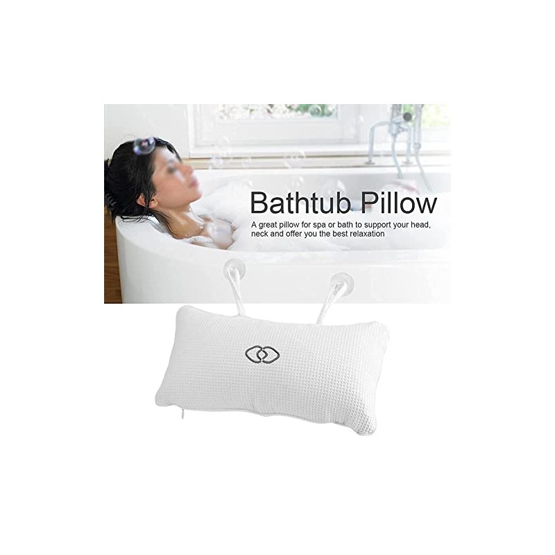 FTVOGUE FTVOGUE Bath Pillow Non-Slip Bath Tub Pillow Rest Bathtub