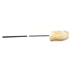 Surell Duster - Lambswool Feather Duster with Extendable 30" Handle - Anti Static Shearling Duster Head for Cleaning Cars, Ceiling Fans, Furniture, Blinds - Perfect Housewarming Gift