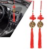 2 Pieces Chinese Lucky Coins Feng Shui Chinese Knot Tassel