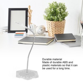 WOHPNLE Action Figure Stand, Stable Support System Action Figure Accessories, Sleek and Minimalist Design, Stop Motion Rig for Figures and Small Decor Items (Clear)