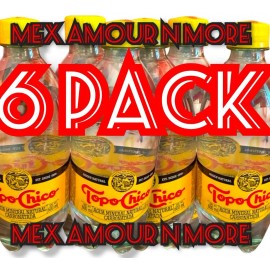 Topo Chico 6X TOPO CHICO AGUA MINERAL WATER ORIGINAL RIQUISIMA BN FRIA 20.3oz Bottles
