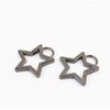 3Pcs Star Shaped Stainless Steel Keychain Clip Carabiner Snap Hook